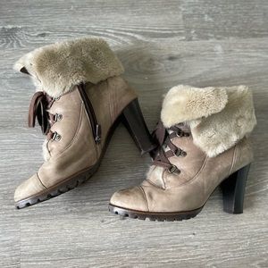 Faux-fur Ankle Booties